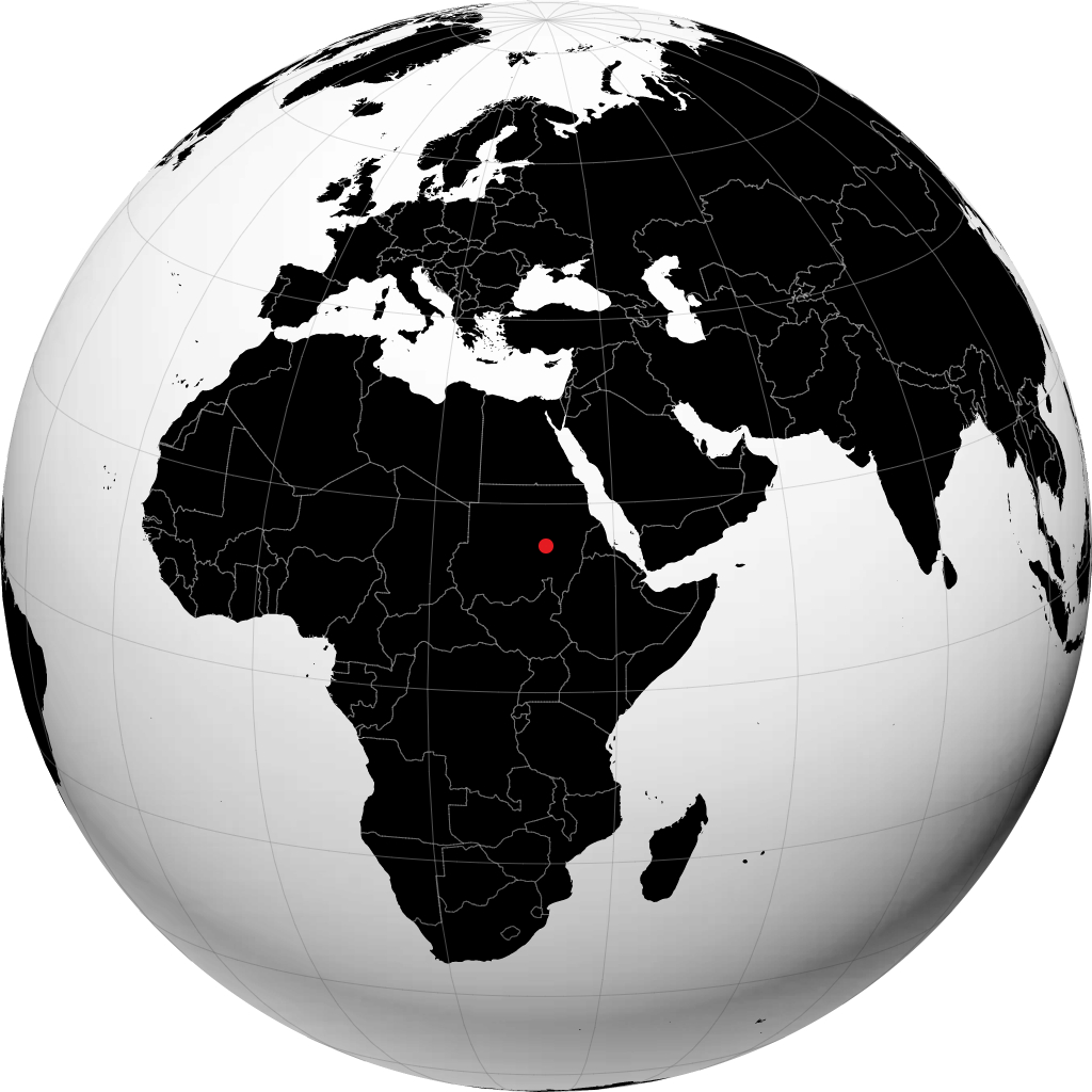 Khartoum di globe