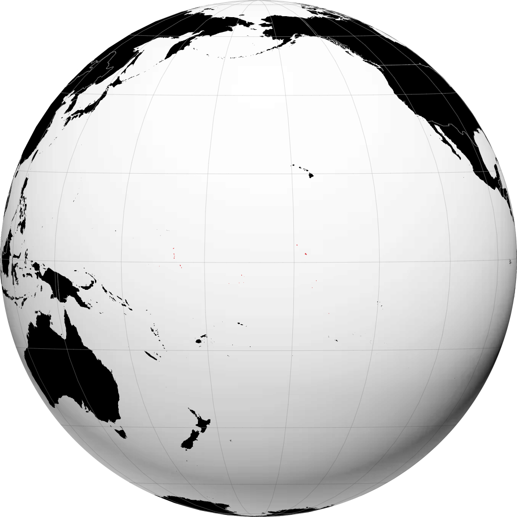 Kiribati di globe