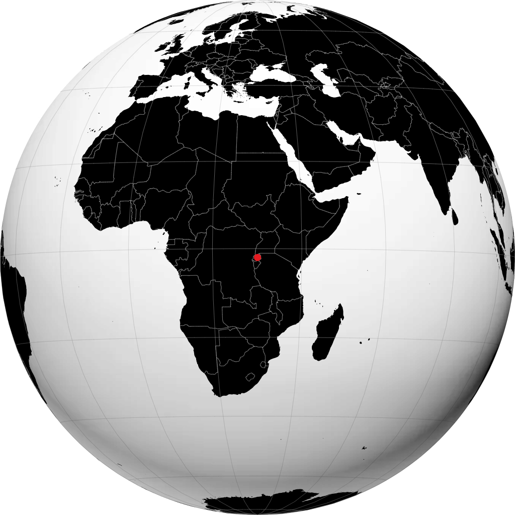 Kigali di globe