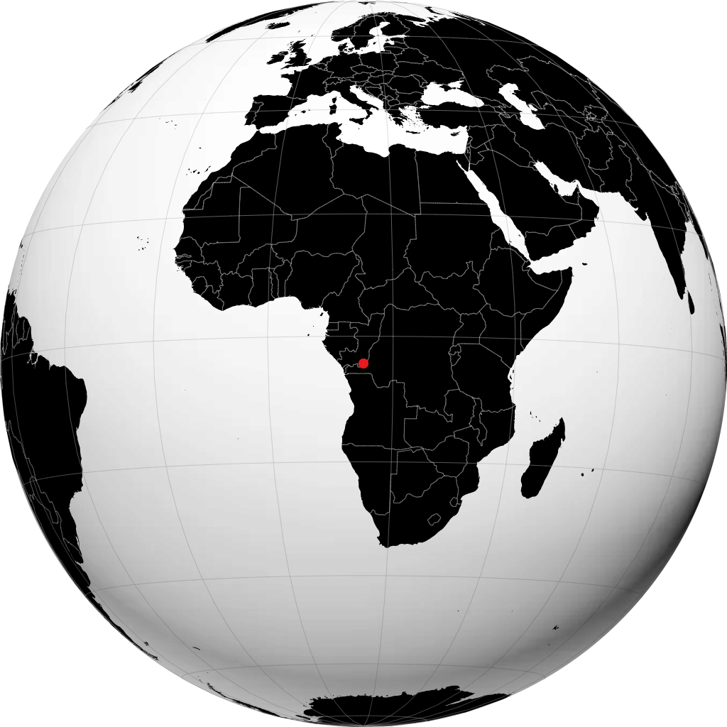 Kinshasa di globe
