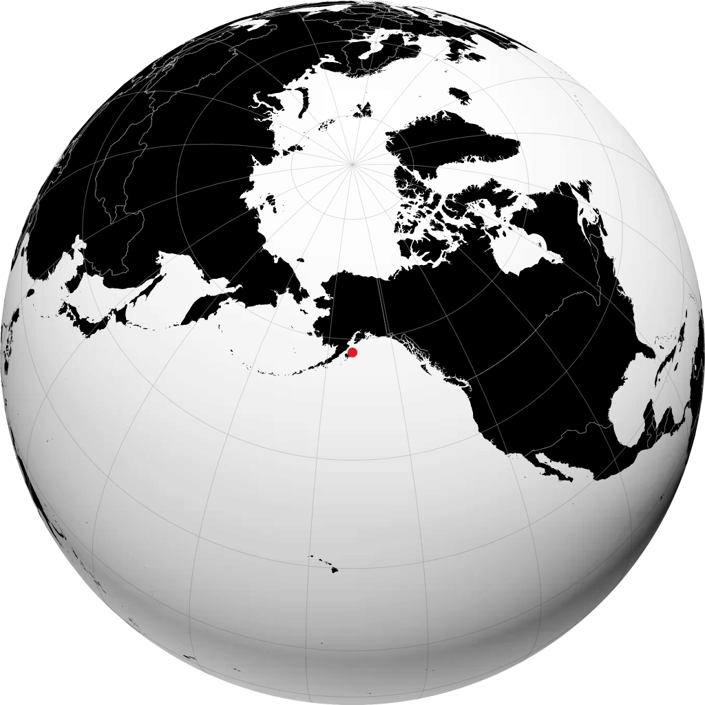 Kodiak di globe