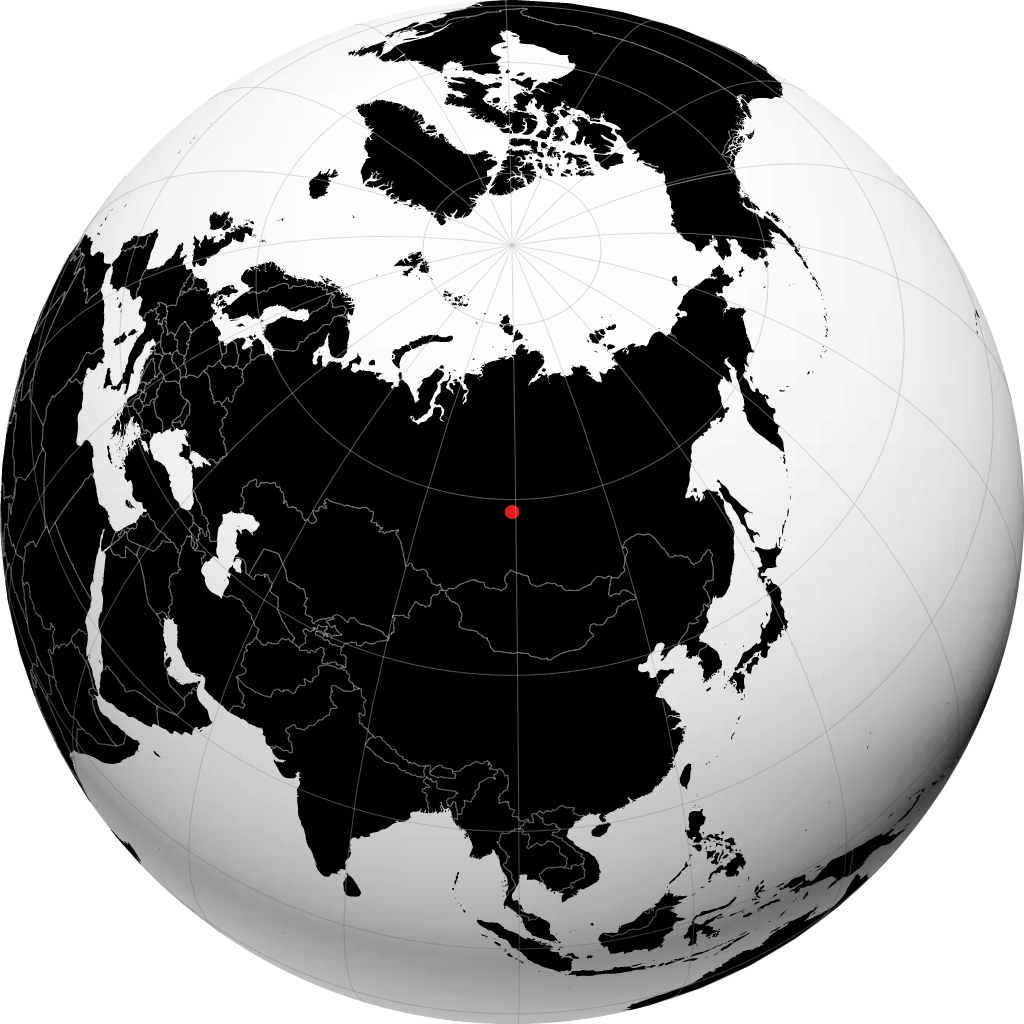 Kodinsk di globe