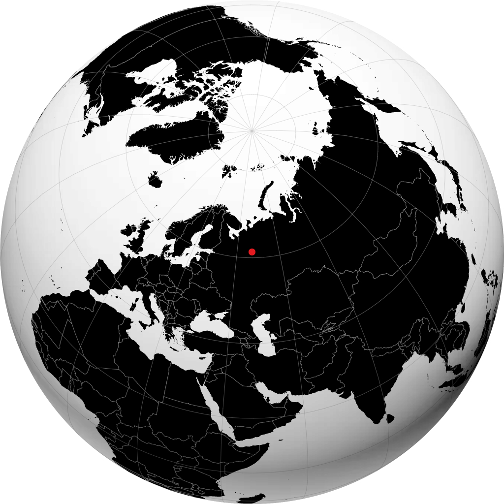Koryazhma di globe
