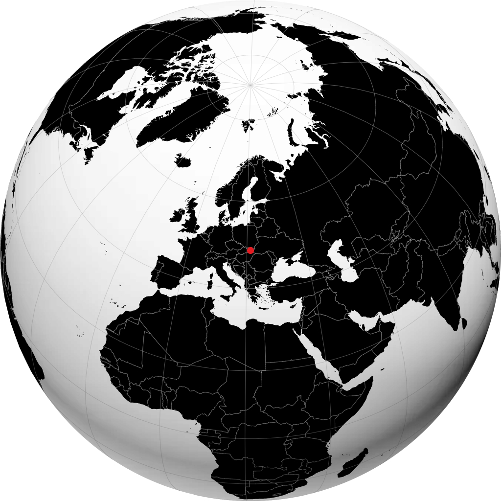 Košice di globe