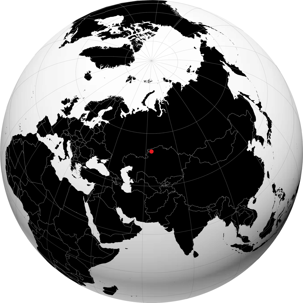 Kostanay di globe