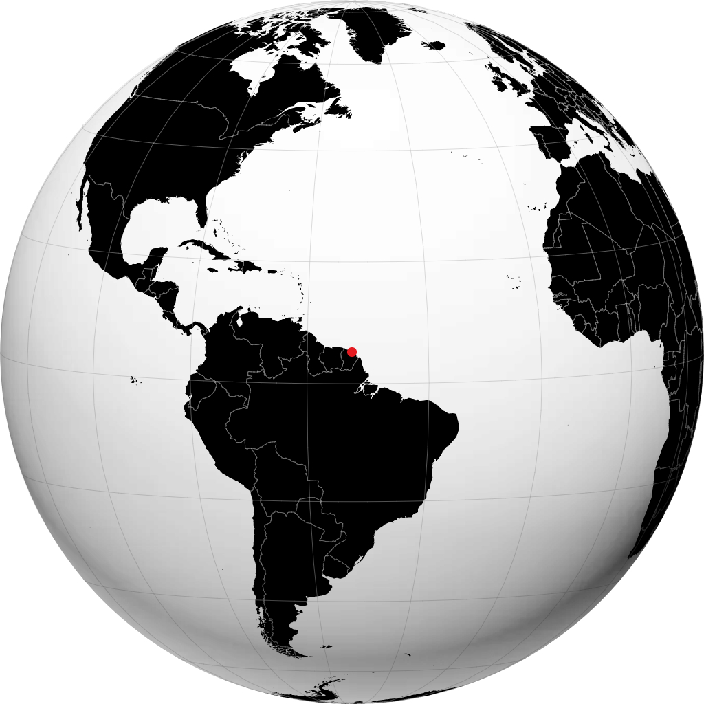 Kourou di globe