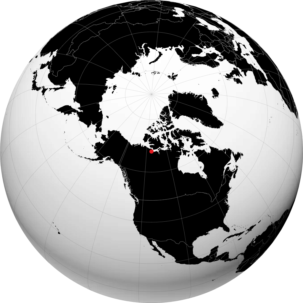 Kugluktuk di globe