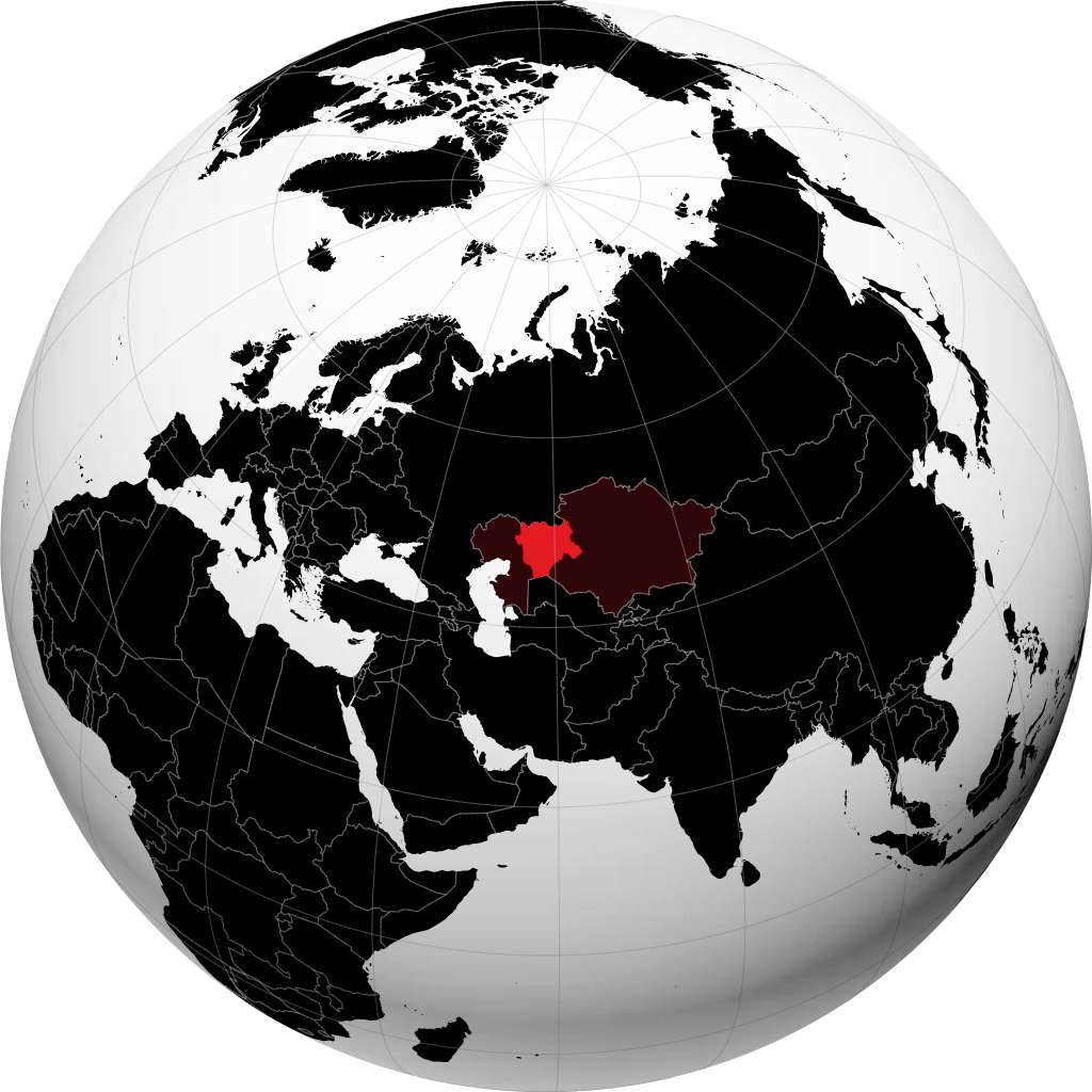 Wilayah Aktobe di globe
