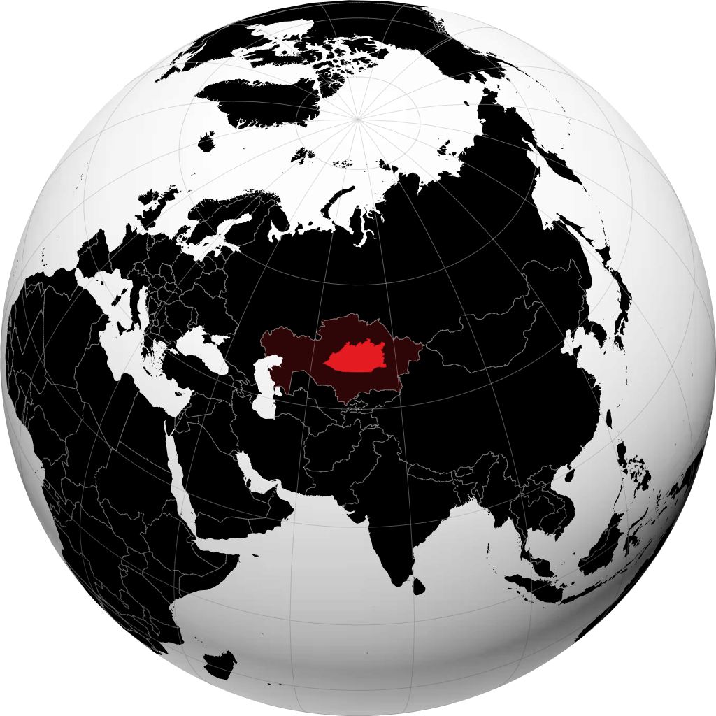 Wilayah Qaraghandy di globe