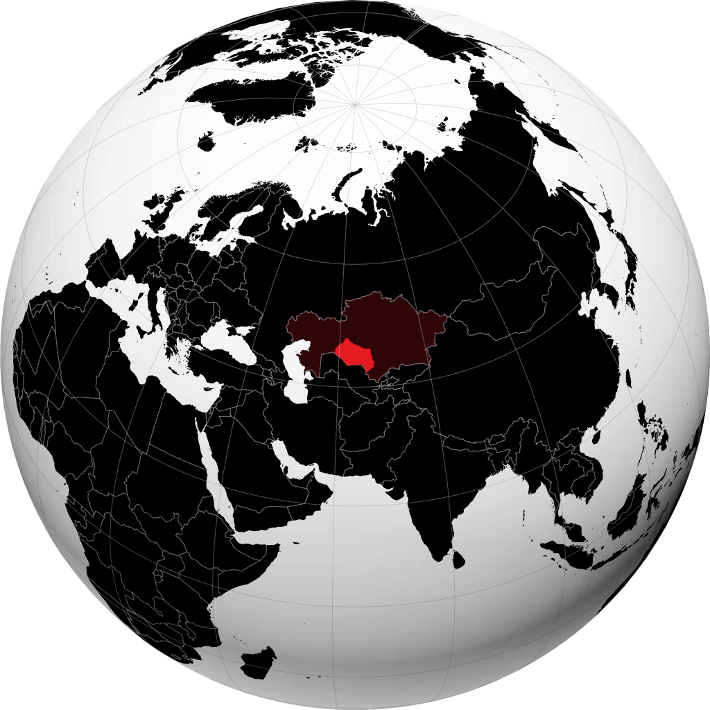 Wilayah Qyzylorda di globe