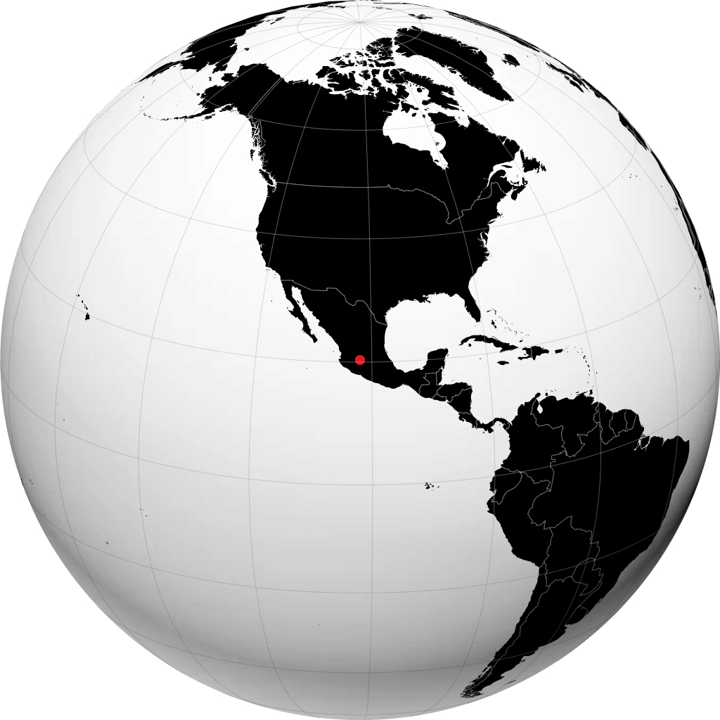La Piedad de Cabadas di globe