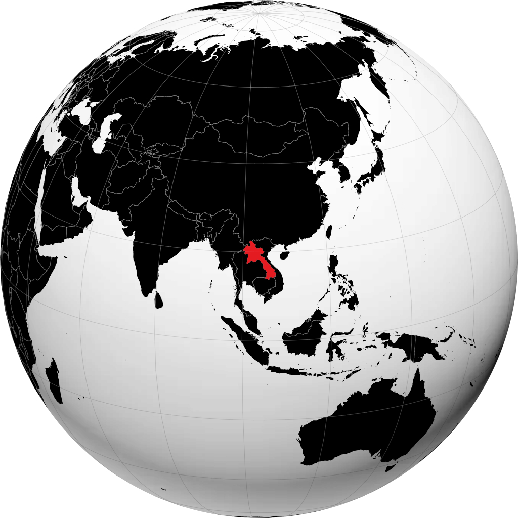 Laos di globe