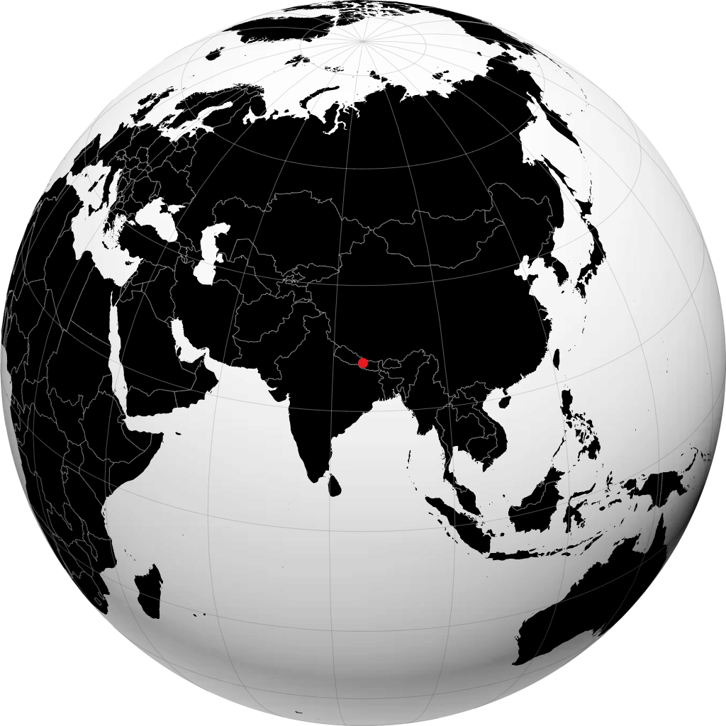 Lalitpur (Patan) di globe