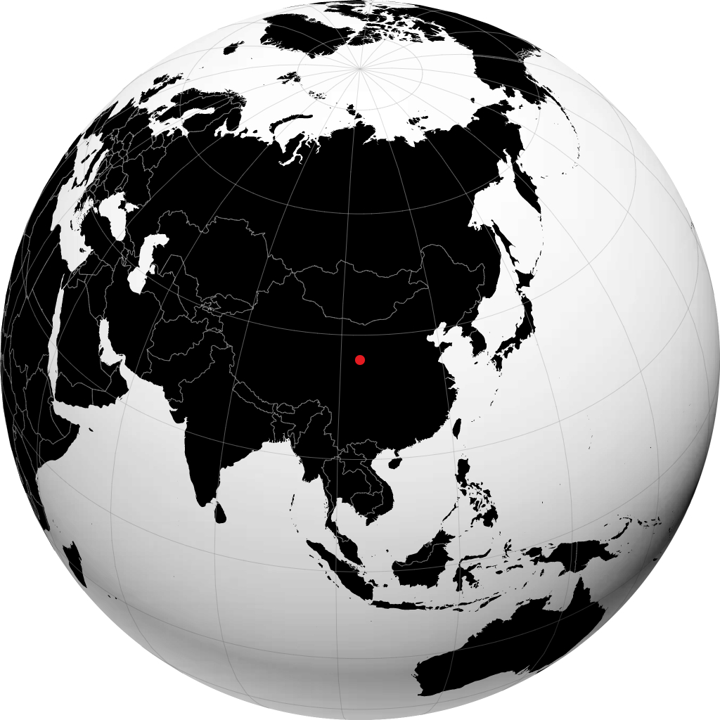 Lanzhou di globe