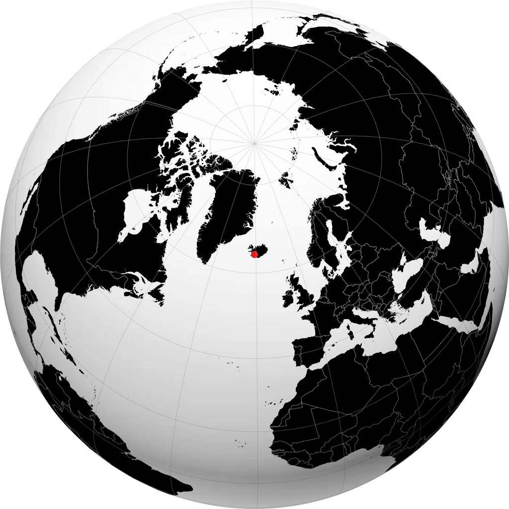 Laugarvatn di globe