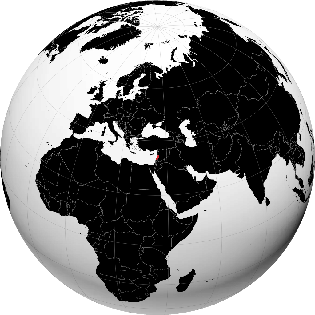 Lebanon di globe