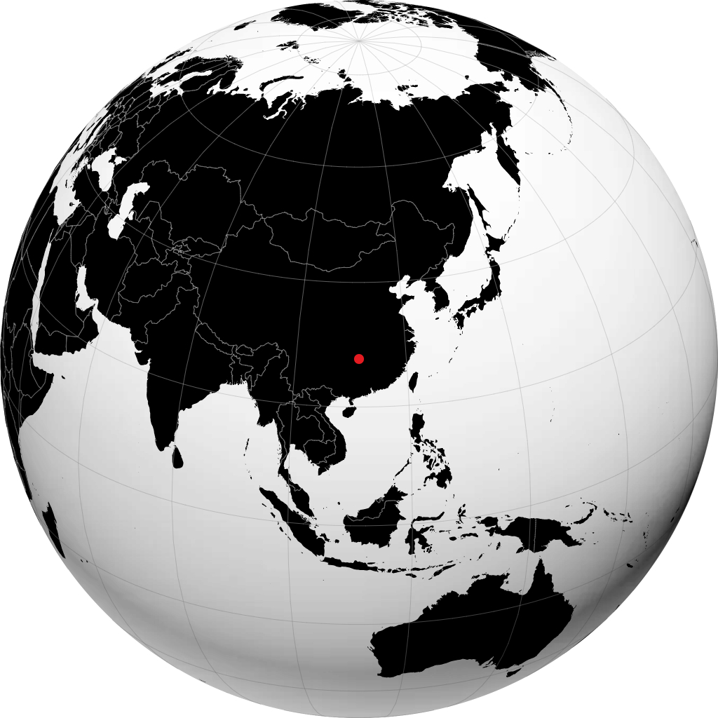 Lengshuijiang di globe