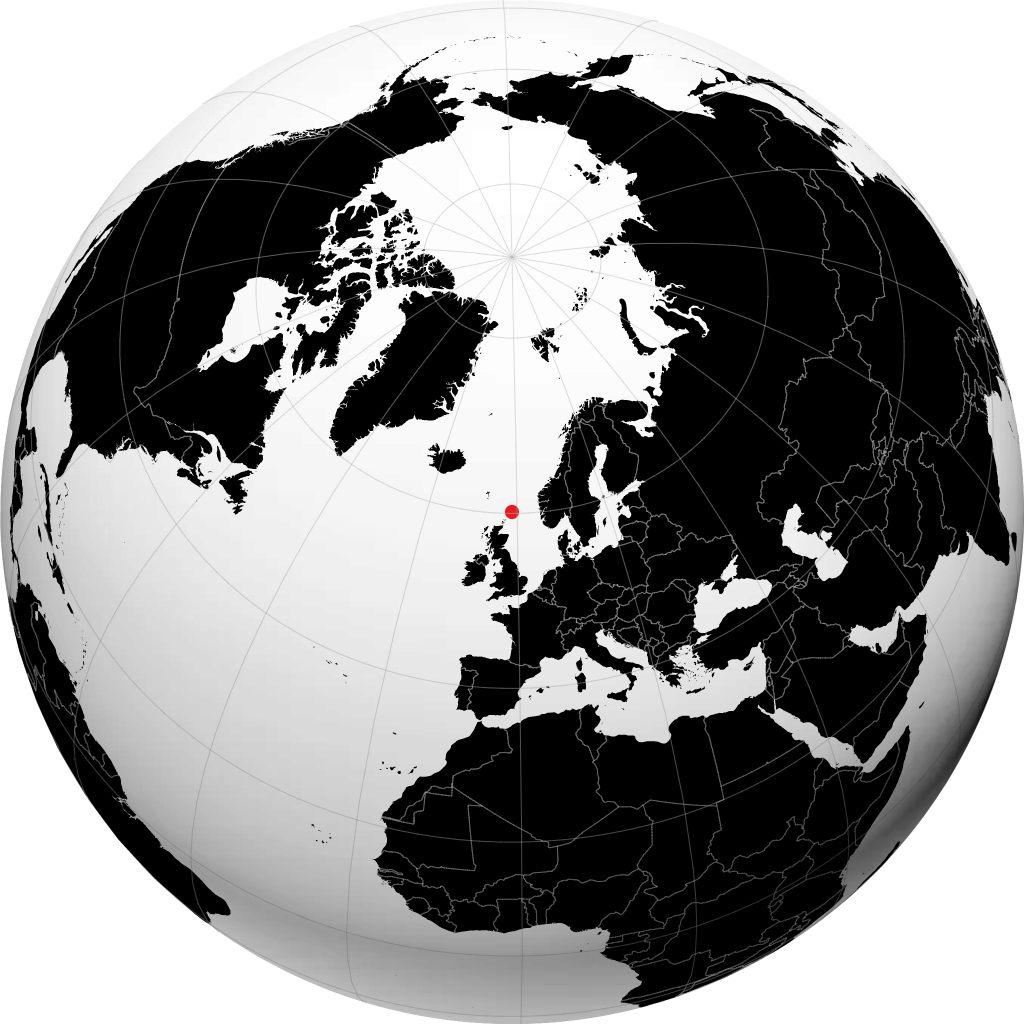 Lerwick di globe