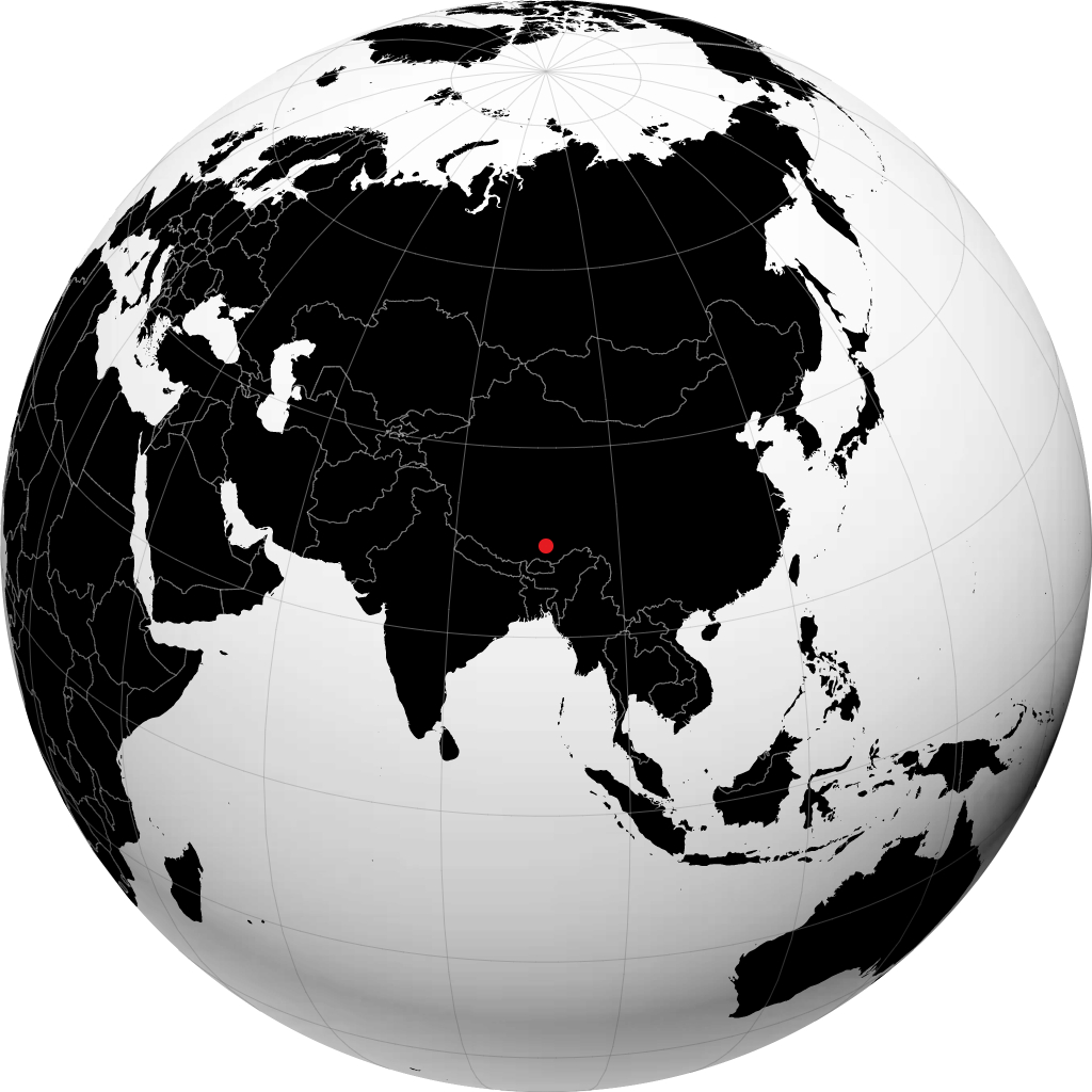 Lhasa di globe