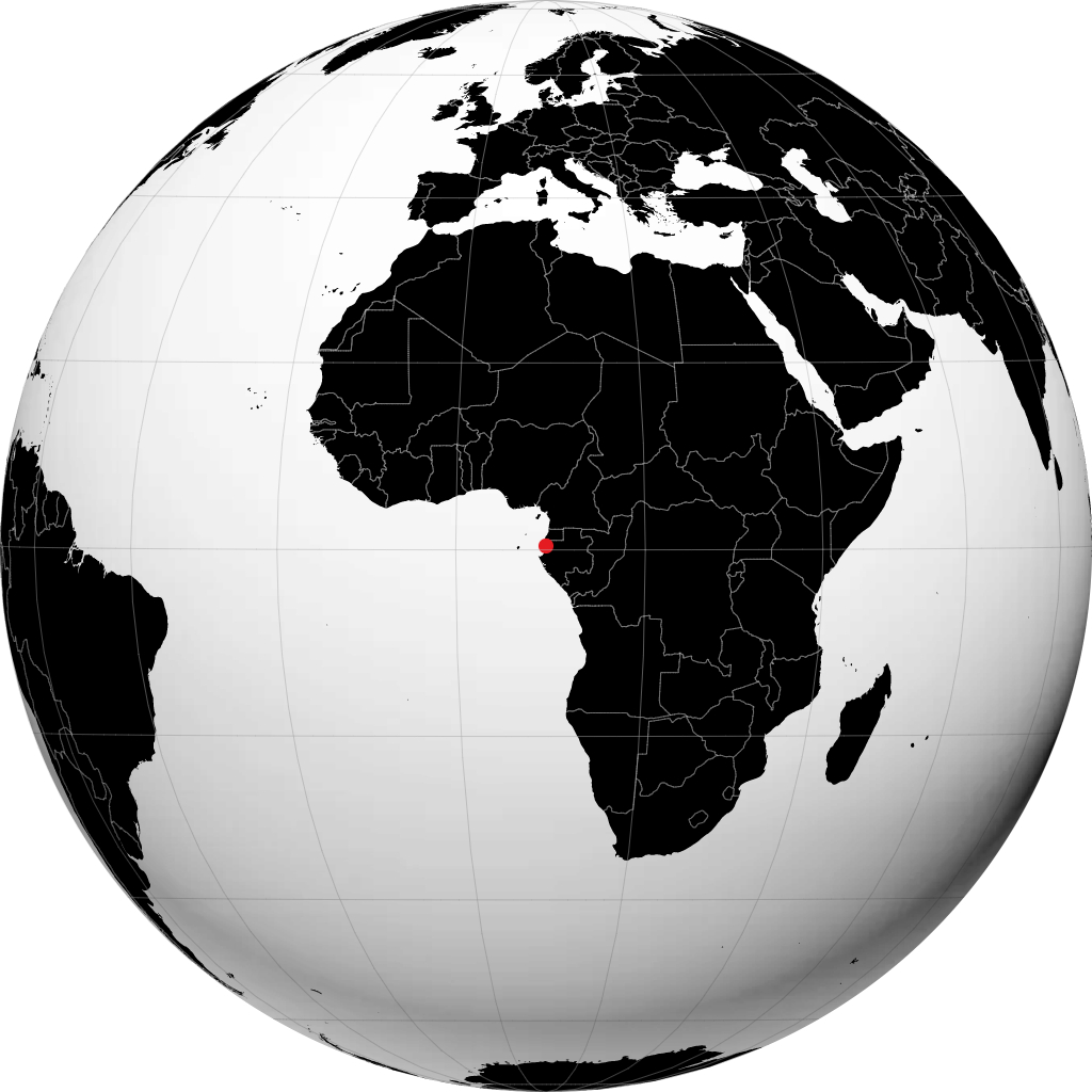 Libreville di globe