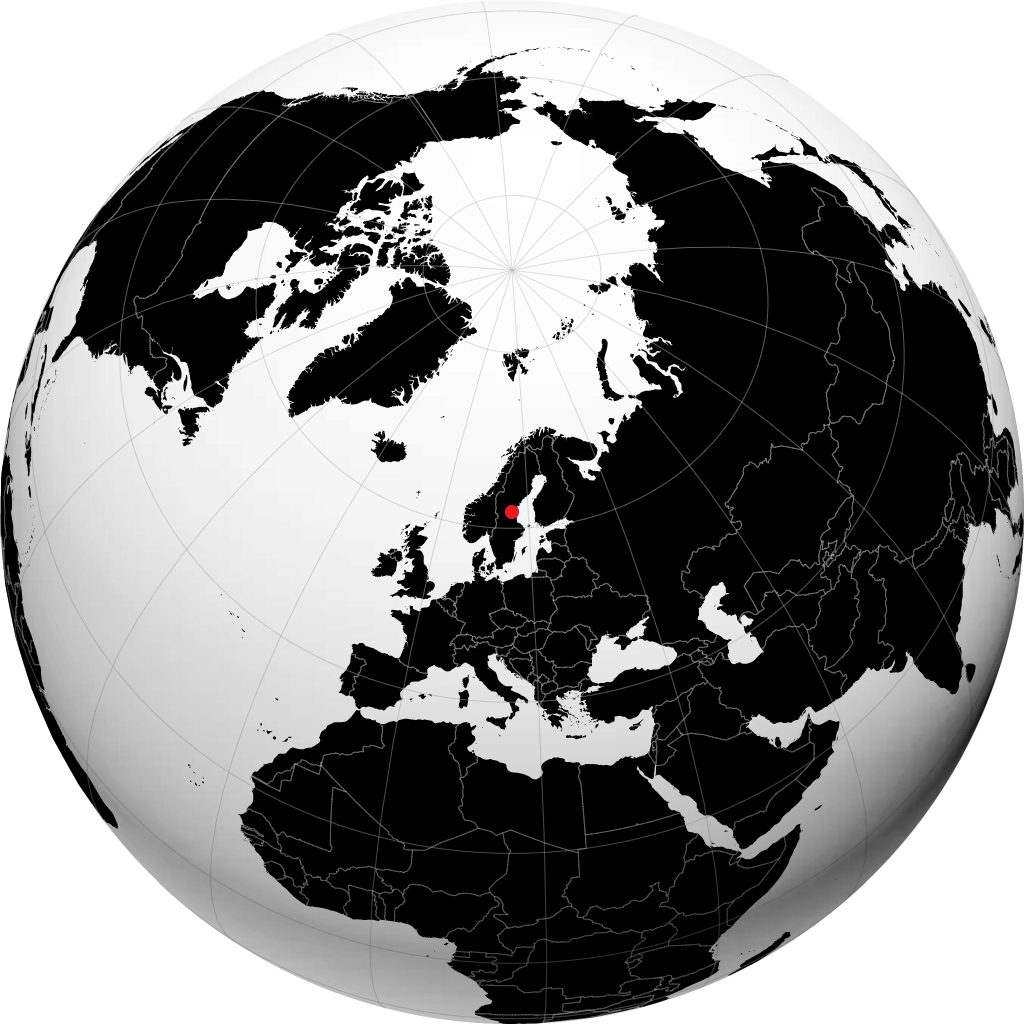 Ljusdal di globe