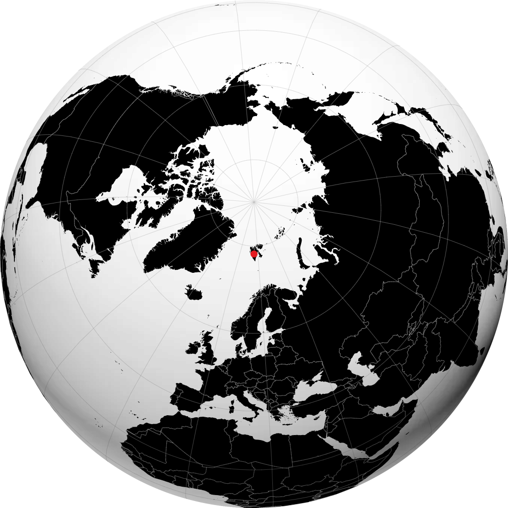 Longyearbyen di globe