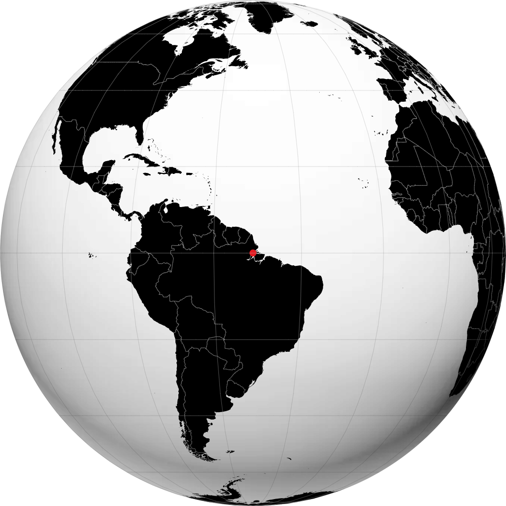 Macapá di globe