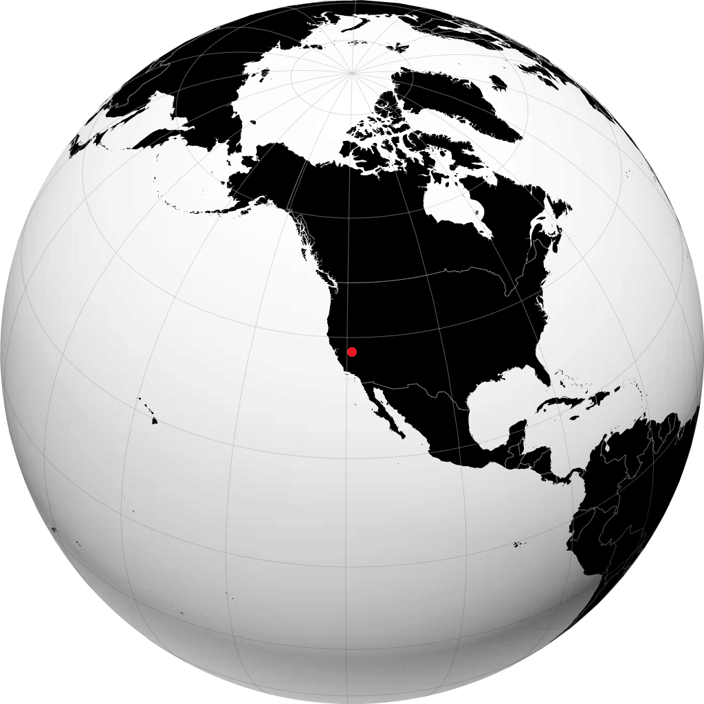 Mammoth Lakes di globe