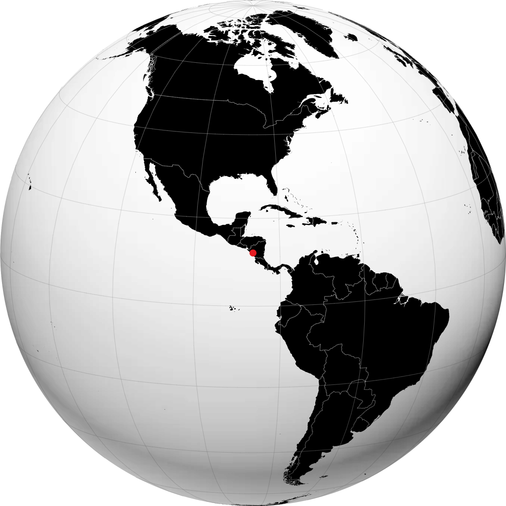 Managua di globe