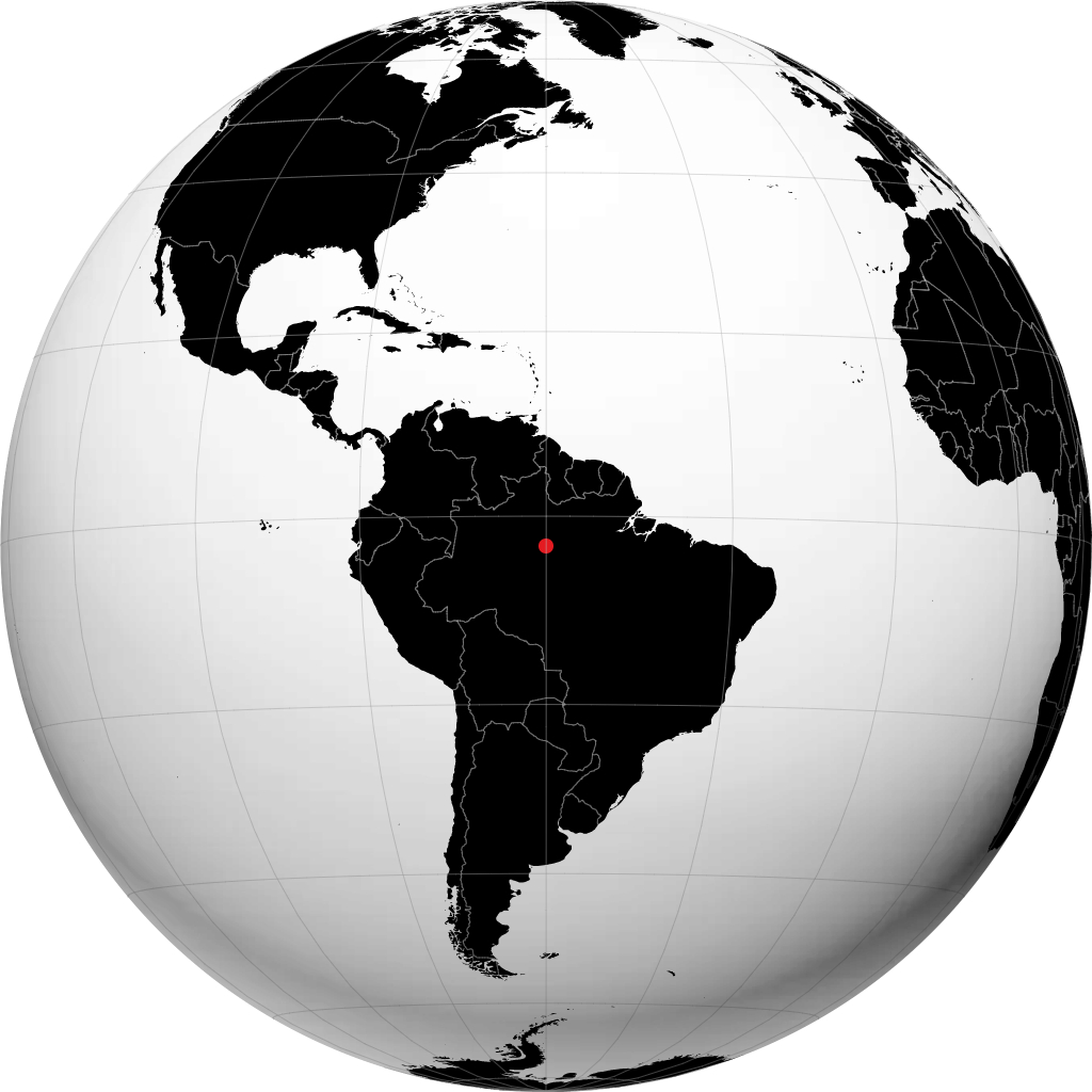 Manaus di globe