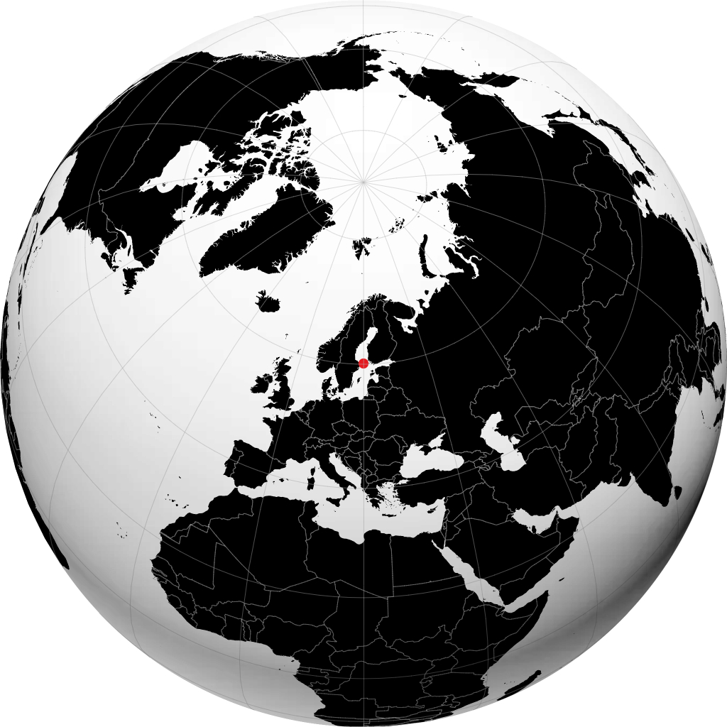 Mariehamn di globe
