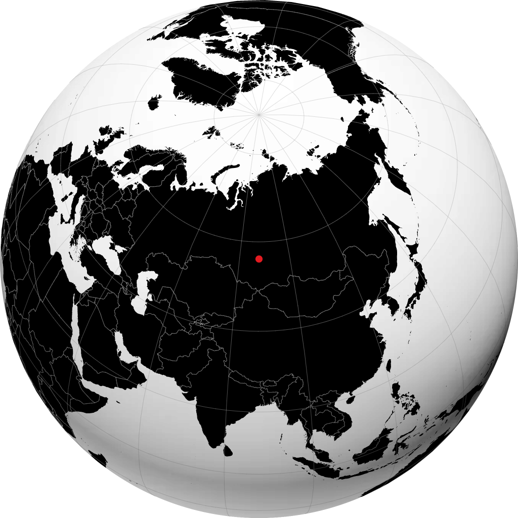 Mariinsk di globe