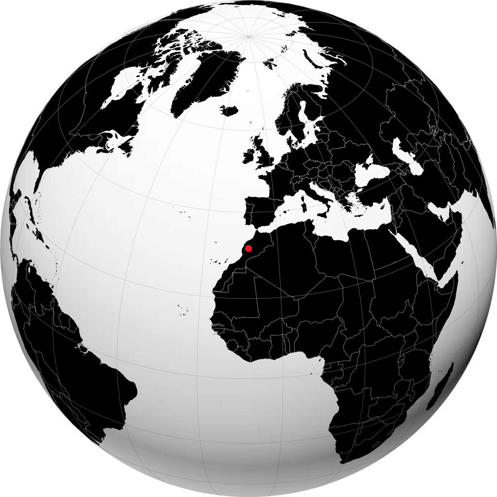 Marrakesh di globe