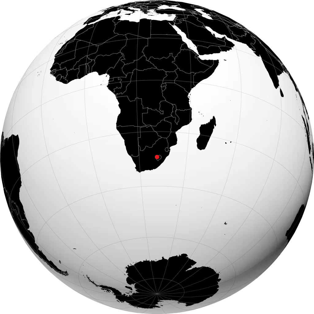 Maseru di globe