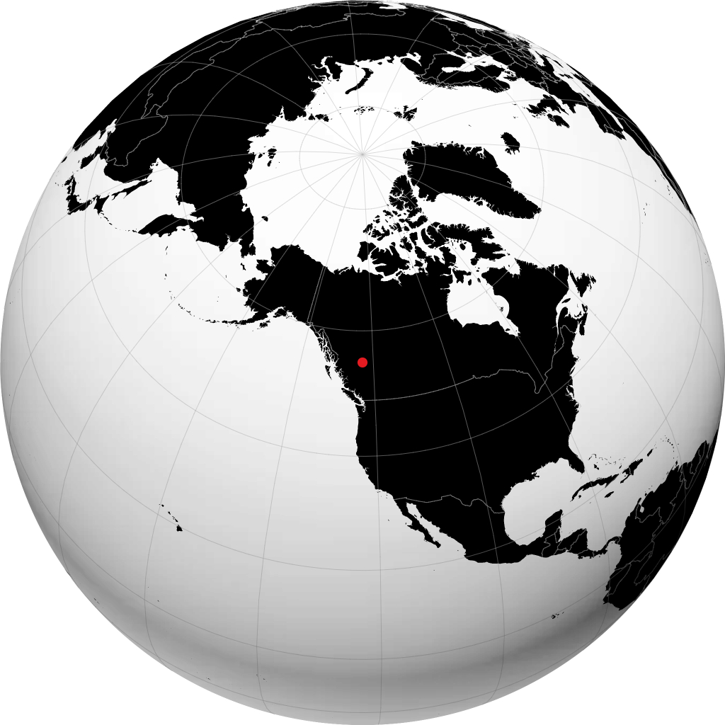 McLeod Lake di globe