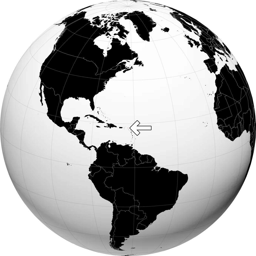 Saint Martin di globe
