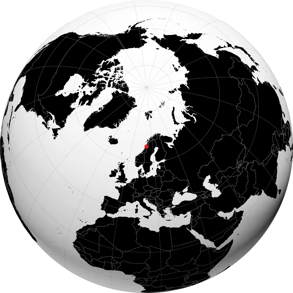 Mo i Rana di globe