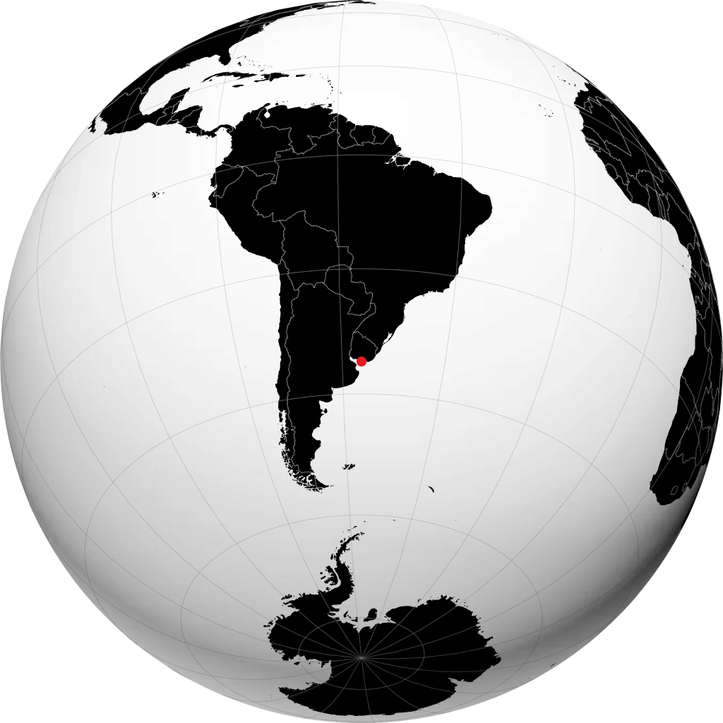 Montevideo di globe