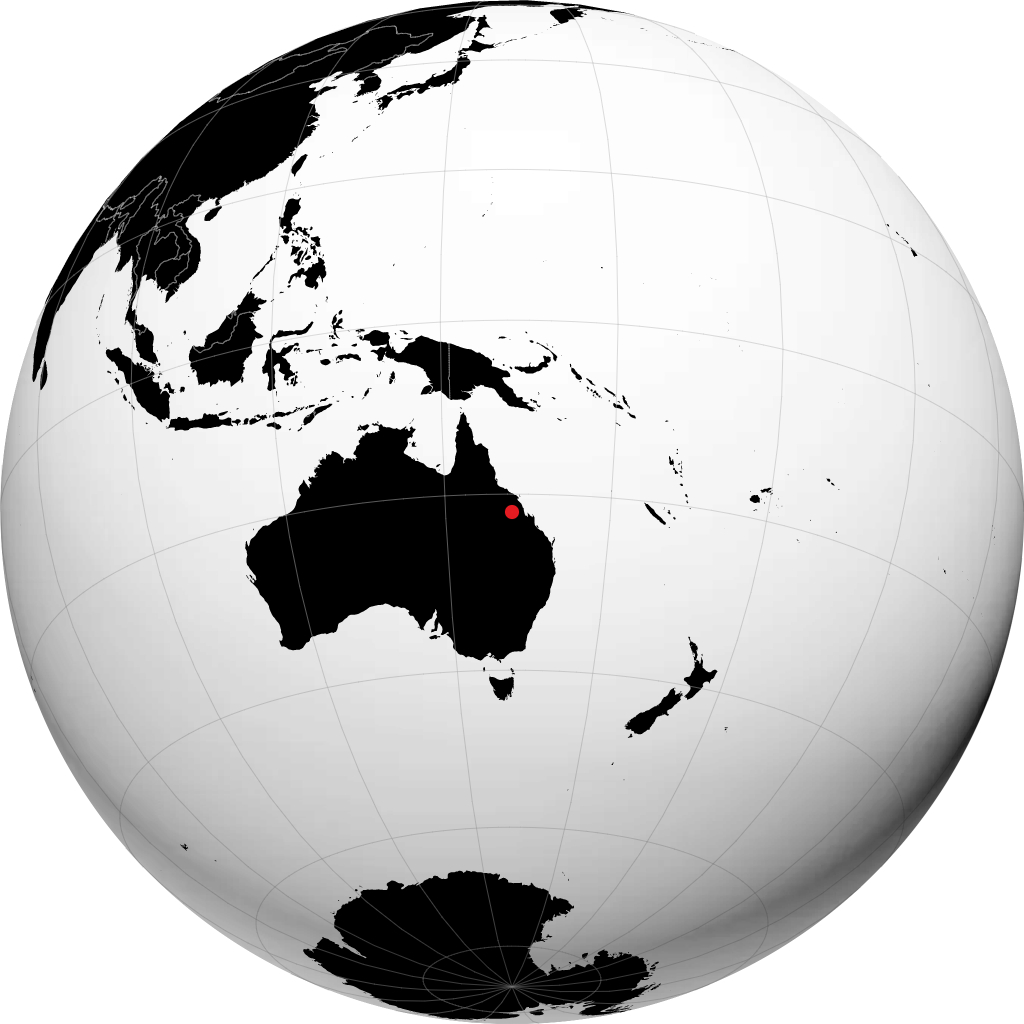 Moranbah di globe