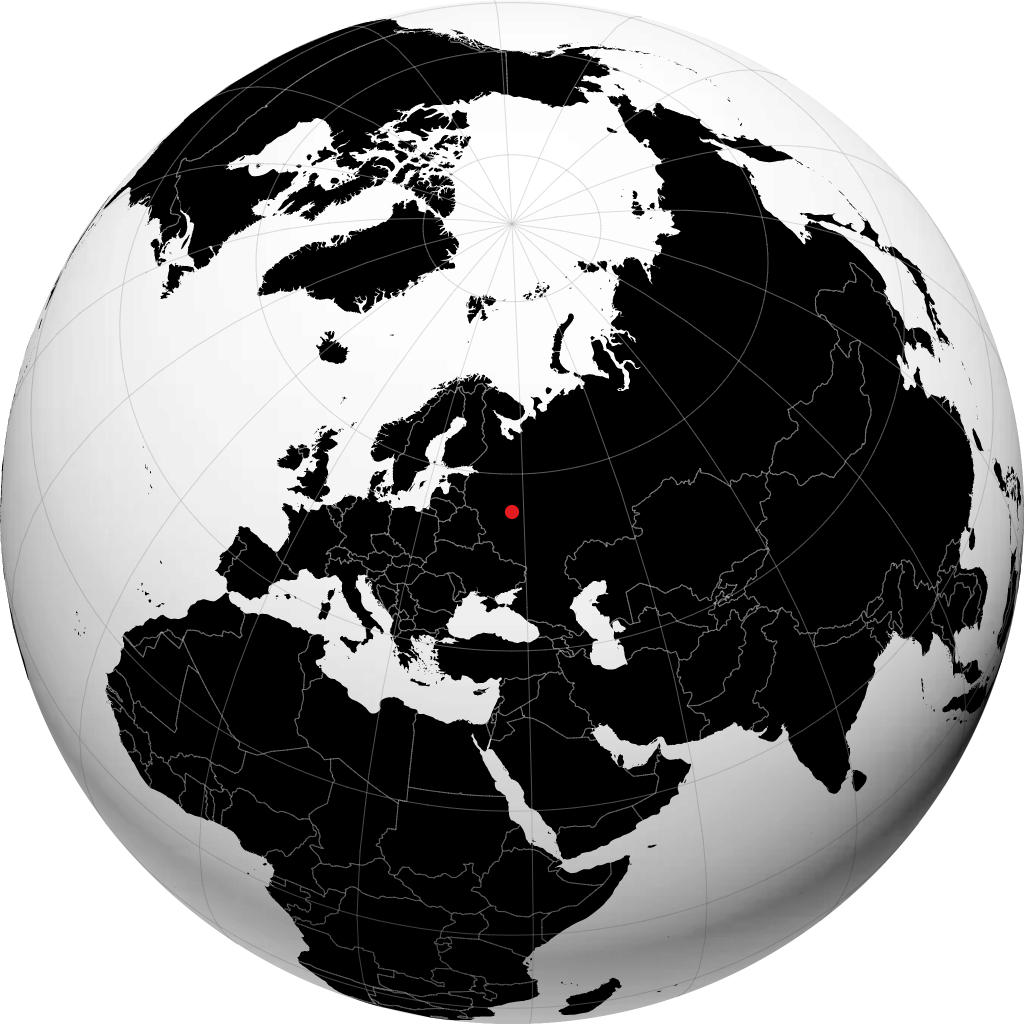 Moskow di globe