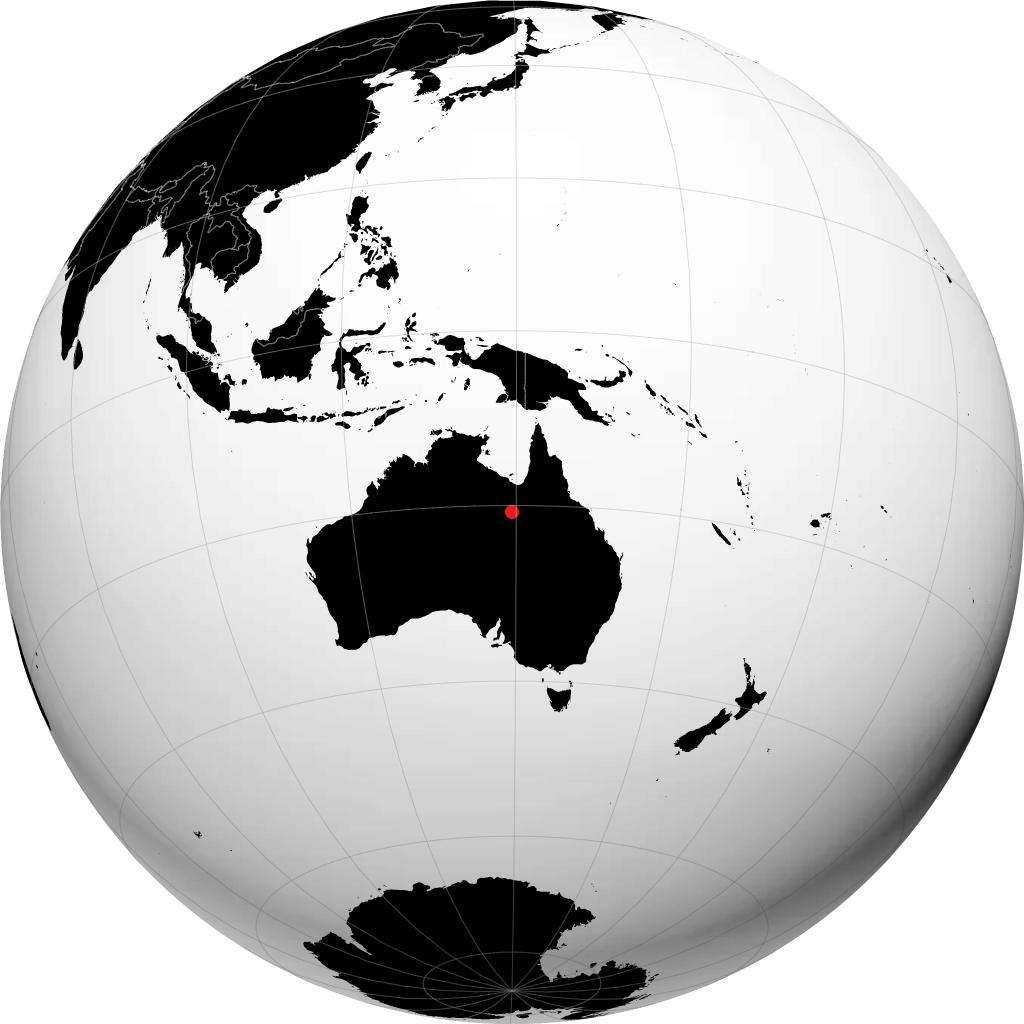 Mount Isa di globe