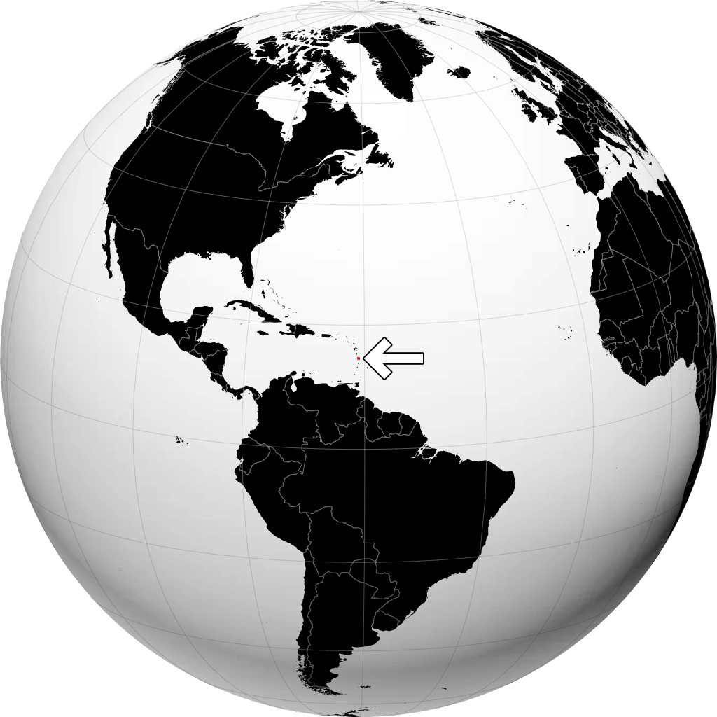 Martinik di globe