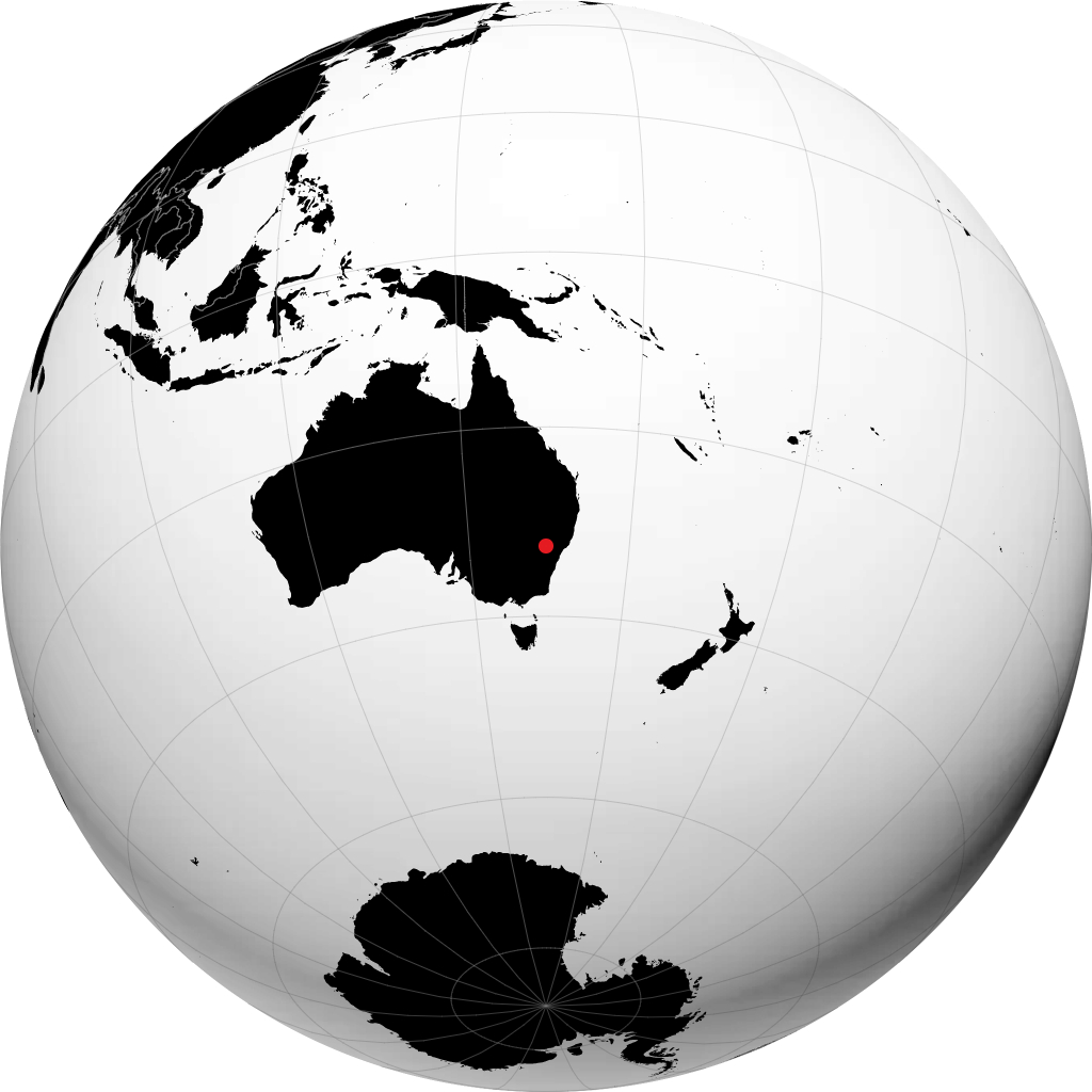 Mudgee di globe