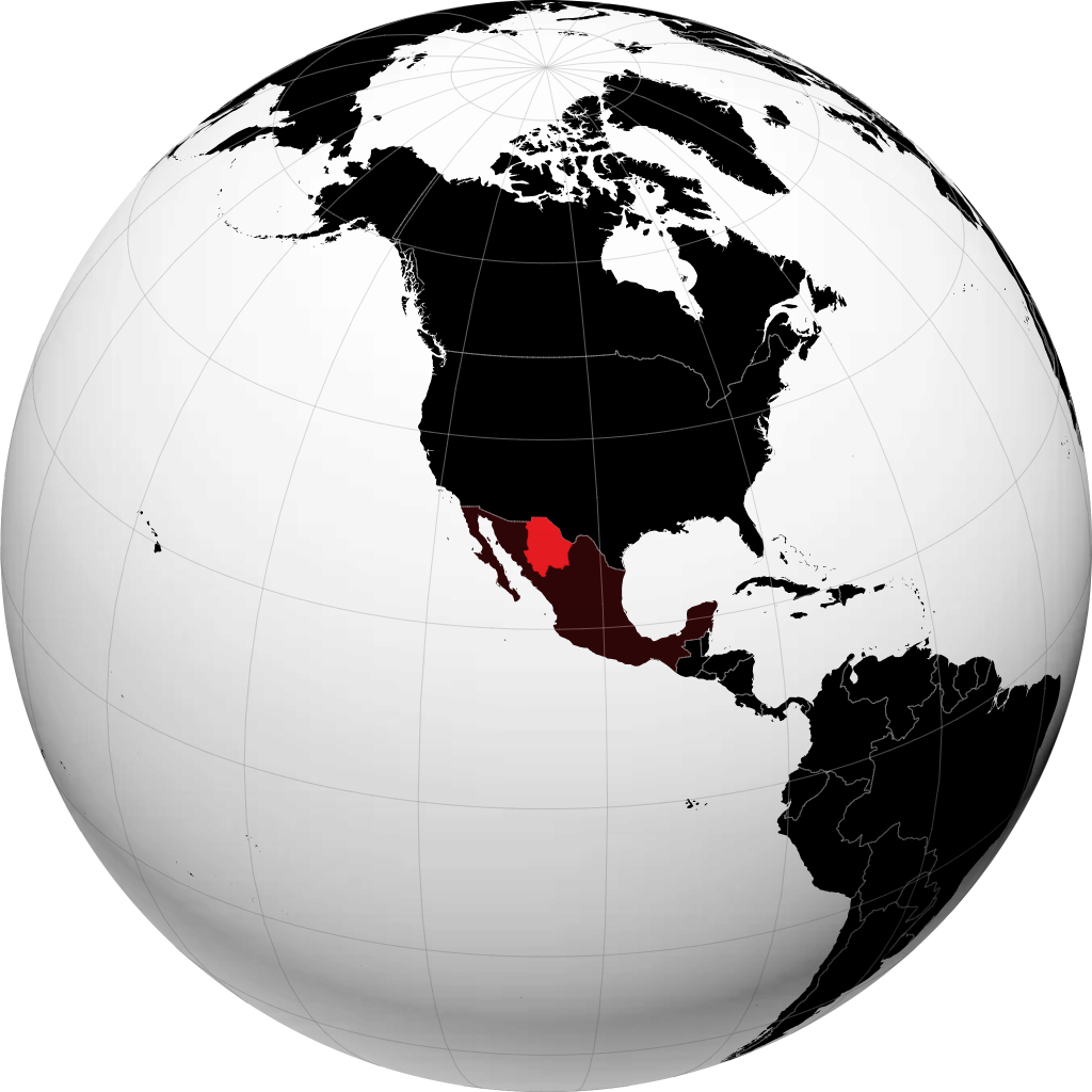 Negara Bagian Chihuahua di globe