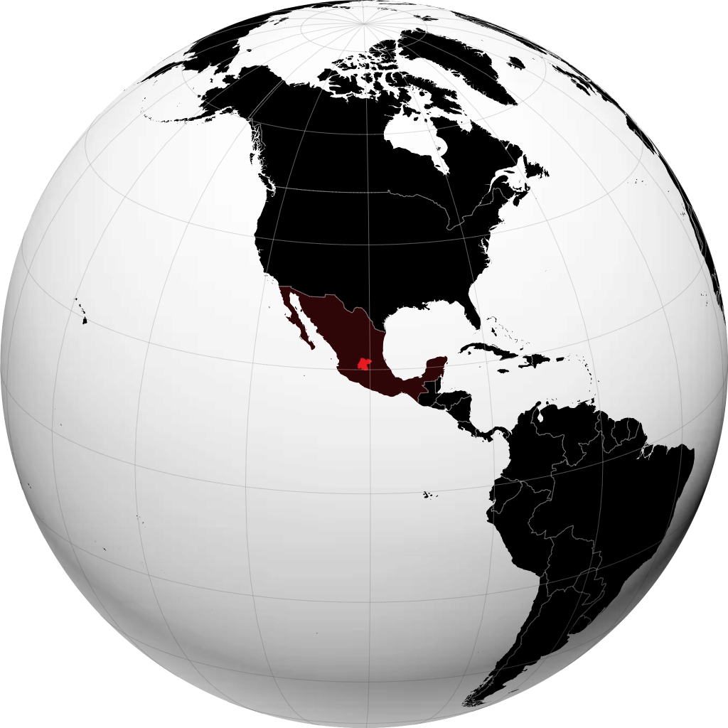 Negara Bagian Guanajuato di globe