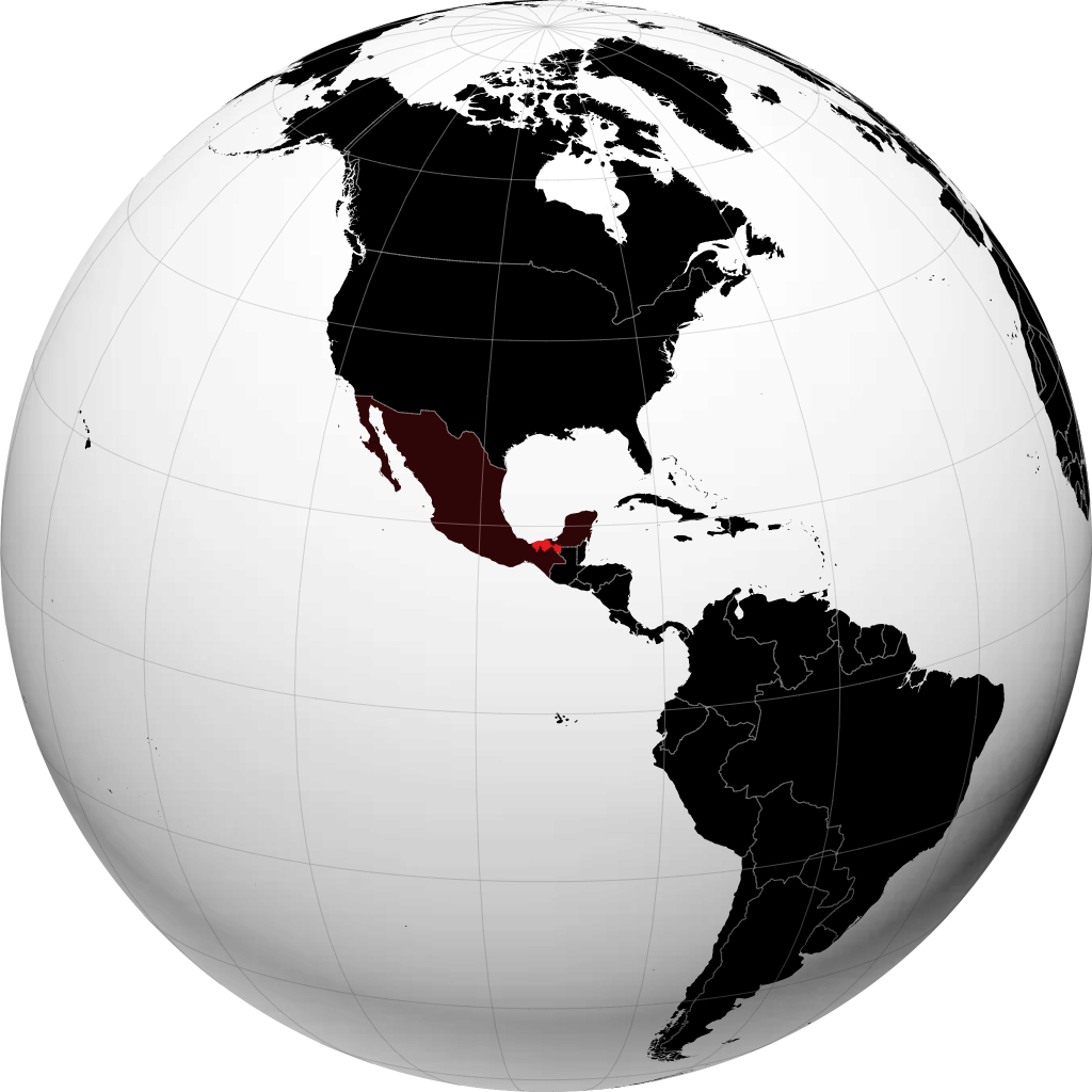 Negara Bagian Tabasco di globe