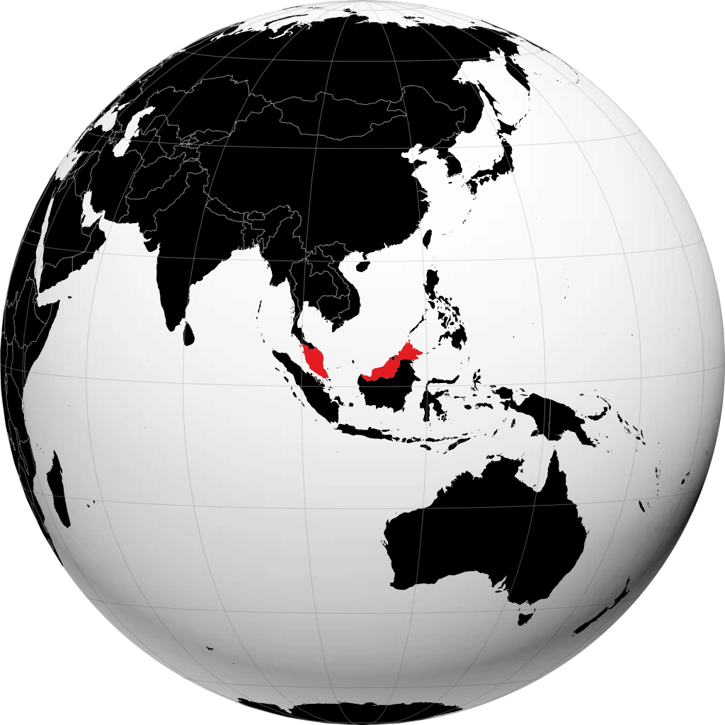 Malaysia di globe