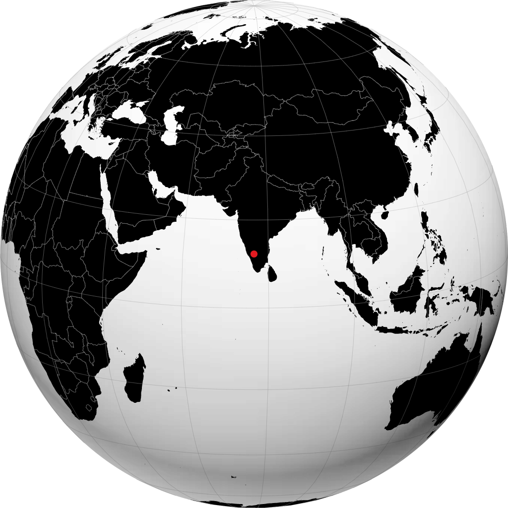 Mysore di globe
