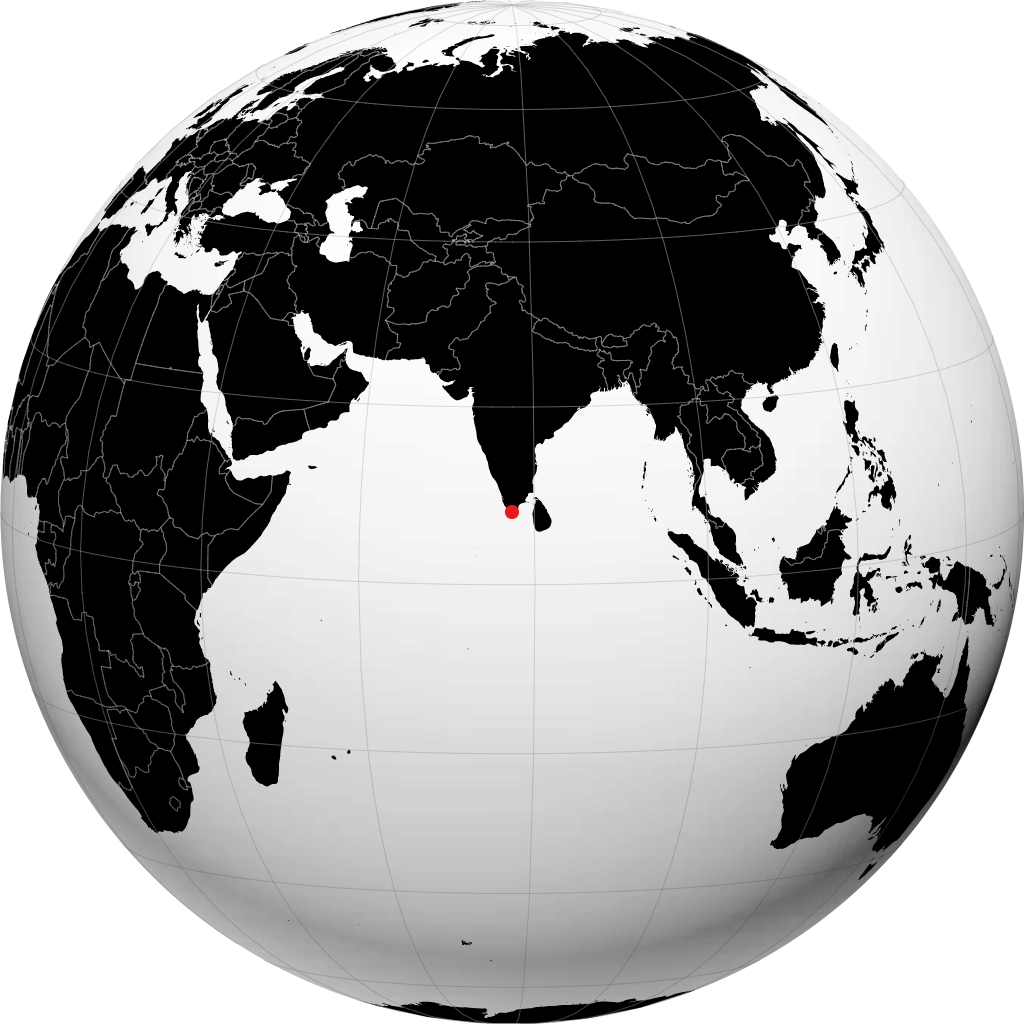 Nagercoil di globe