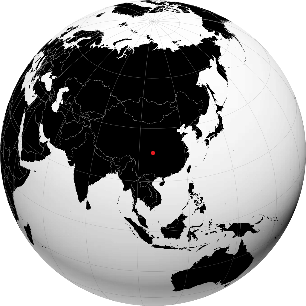 Nanchong di globe